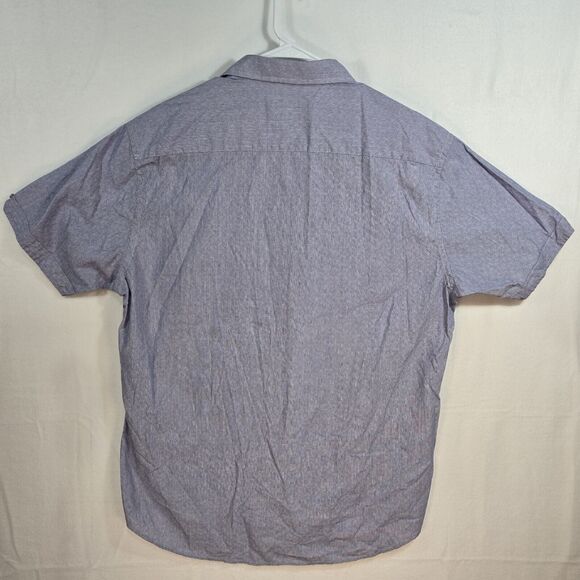 James Campbell XL Mens Shirt Blue Short Sleeve Cotton Casual Button Up - Picture 5 of 12
